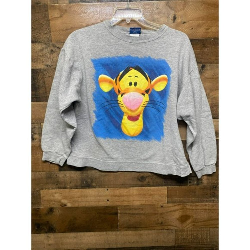 Pooh Disney Adult Tigger Pullover Sweatshirt Size Medium/Large *Made in USA*